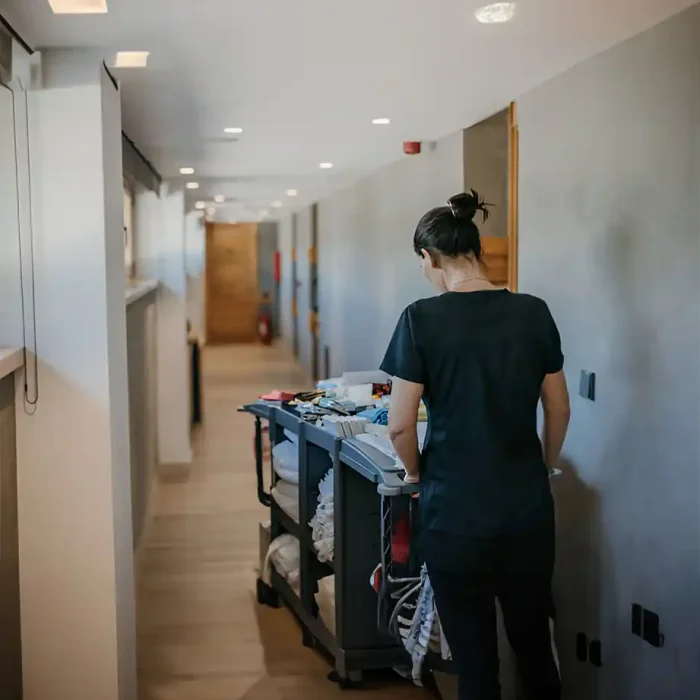 Hotelkorridor-Reinigungsservice